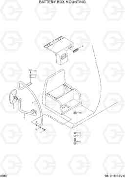 4080 BATTERY BOX MOUNTING R210LC-3, Hyundai