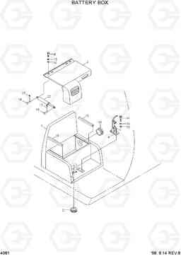 4081 BATTERY BOX R210LC-3, Hyundai