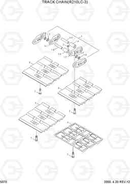 5070 TRACK CHAIN(R210LC-3) R210LC-3, Hyundai