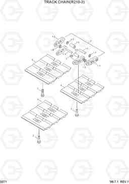 5071 TRACK CHAIN(R210-3) R210LC-3, Hyundai