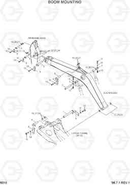 6010 BOOM MOUNTING R210LC-3, Hyundai