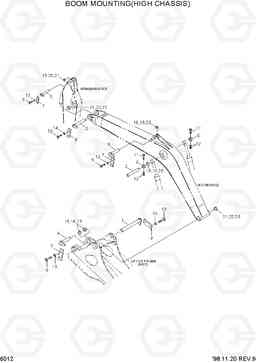 6012 BOOM MOUNTING(HIGH CHASSIS) R210LC-3, Hyundai