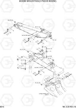 6013 BOOM MOUNTING(2 PIECE BOOM) R210LC-3, Hyundai