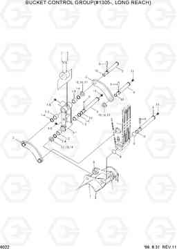 6022 BUCKET CONTROL GROUP(#1305-, LONG REACH) R210LC-3, Hyundai