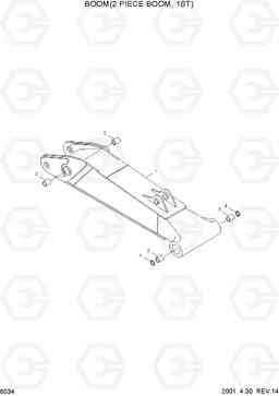 6034 BOOM(2 PIECE BOOM, 1ST) R210LC-3, Hyundai