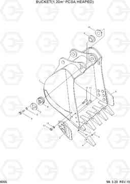 6055 BUCKET(1.20M3 PCSA HEAPED) R210LC-3, Hyundai