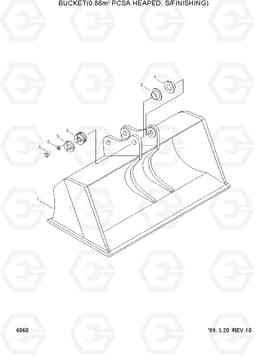 6060 BUCKET(0.86M3 PCSA HEAPED, S/FINISHING) R210LC-3, Hyundai