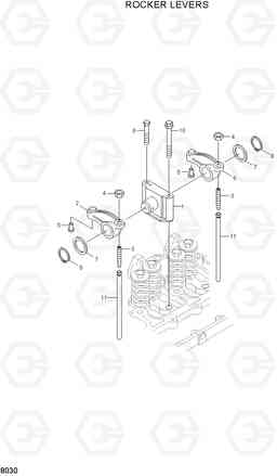 8030 ROCKER LEVERS R210LC-3, Hyundai