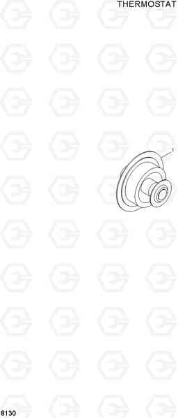 8130 THERMOSTAT R210LC-3, Hyundai