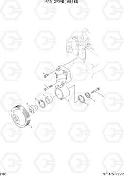 8180 FAN DRIVE(-#0413) R210LC-3, Hyundai