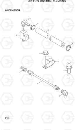 8195 AIR FUEL CONTROL PLUMBING R210LC-3, Hyundai