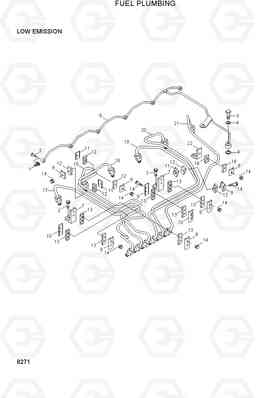 8271 FUEL PLUMBING R210LC-3, Hyundai