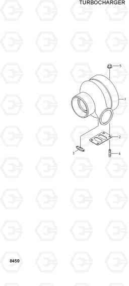 8450 TURBOCHARGER R210LC-3, Hyundai