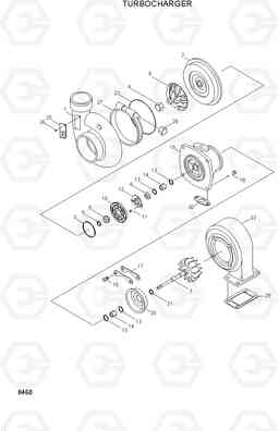 8460 TURBOCHARGER R210LC-3, Hyundai