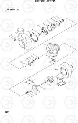 8461 TURBOCHARGER R210LC-3, Hyundai