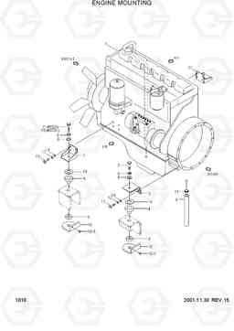 1010 ENGINE MOUNTING R210LC-3H, Hyundai