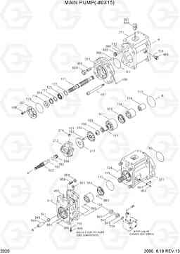 2020 MAIN PUMP(-#0315) R210LC-3H, Hyundai