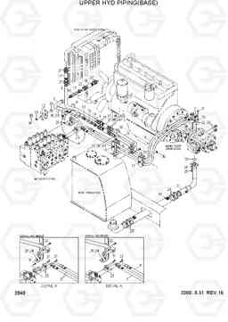 2040 UPPER HYD PIPING(BASE) R210LC-3H, Hyundai