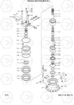 2112 SWING MOTOR(#0316-) R210LC-3H, Hyundai