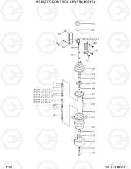 2120 REMOTE CONTROL LEVER(-#0246) R210LC-3H, Hyundai