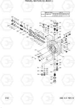 2152 TRAVEL MOTOR(1/2, #0331-) R210LC-3H, Hyundai