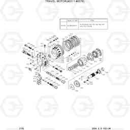 2155 TRAVEL MOTOR(#0511-#0576) R210LC-3H, Hyundai