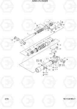 2170 ARM CYLINDER R210LC-3H, Hyundai