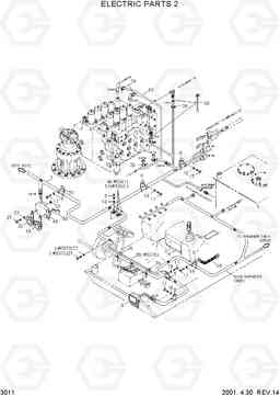 3011 ELECTRIC PARTS 2 R210LC-3H, Hyundai