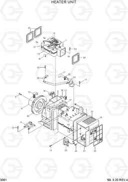 3051 HEATER UNIT R210LC-3H, Hyundai