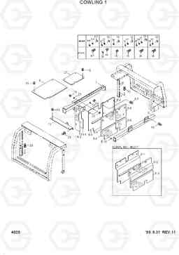 4020 COWLING 1 R210LC-3H, Hyundai