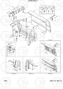 4022 COWLING 3 R210LC-3H, Hyundai