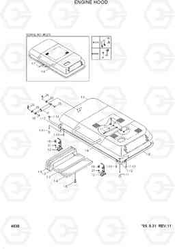 4030 ENGINE HOOD R210LC-3H, Hyundai