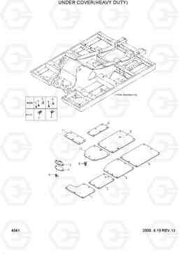 4041 UNDER COVER(HEAVY DUTY) R210LC-3H, Hyundai