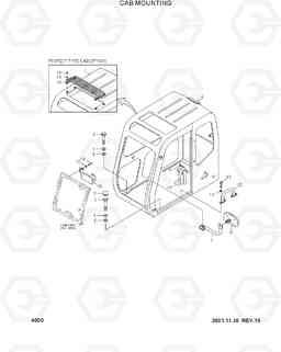 4050 CAB MOUNTING R210LC-3H, Hyundai