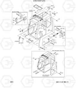 4061 CAB ASSY(2/3) R210LC-3H, Hyundai