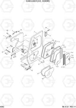 4062 CAB ASSY(3/3, DOOR) R210LC-3H, Hyundai