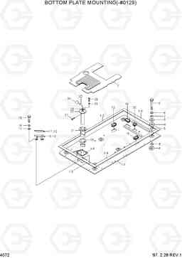 4072 BOTTOM PLATE MOUNTING(-#0129) R210LC-3H, Hyundai