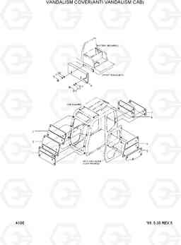 4100 VANDALISM COVER(ANTI VANDALISM CAB) R210LC-3H, Hyundai