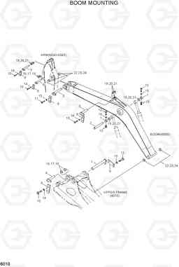 6010 BOOM MOUNTING R210LC-3H, Hyundai