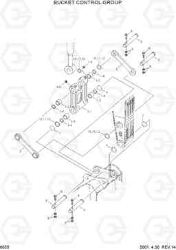 6020 BUCKET CONTROL GROUP R210LC-3H, Hyundai