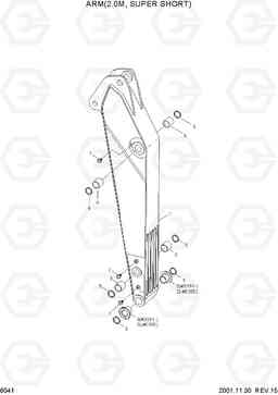 6041 ARM(2.0M, SUPER SHORT) R210LC-3H, Hyundai
