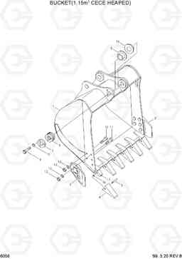 6056 BUCKET(1.15M3 CECE HEAPED) R210LC-3H, Hyundai