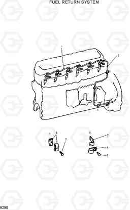 8290 FUEL RETURN SYSTEM R210LC-3H, Hyundai