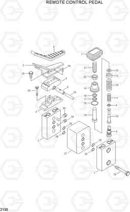 2130 REMOTE CONTROL PEDAL R210LC-3_LL, Hyundai