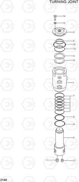 2140 TURNING JOINT R210LC-3_LL, Hyundai