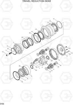 2153 TRAVEL REDUCTION GEAR R210LC-3_LL, Hyundai