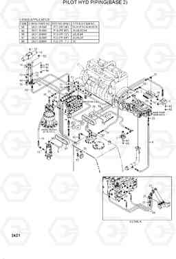 2421 PILOT HYD PIPING(BASE 2) R210LC-3_LL, Hyundai