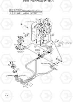 2430 PILOT HYD PIPING(CONTROL 1) R210LC-3_LL, Hyundai