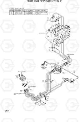 2431 PILOT HYD PIPING(CONTROL 2) R210LC-3_LL, Hyundai