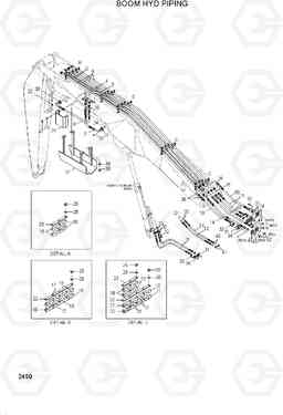 2450 BOOM HYD PIPING R210LC-3_LL, Hyundai